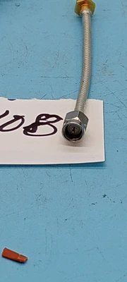RF Flexible Coaxial Cable  LOT OF 10: GOLD SMA MALE TO FEMALE SMA BULKHEAD 4"