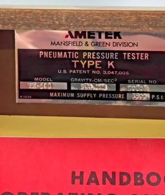 Used Unbranded 6456456546546546 Temperature and Pressure Testers California US | Amiron Machinery #1258397