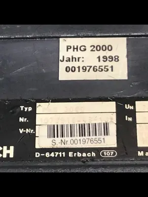 USED BOSCH PHG 2000