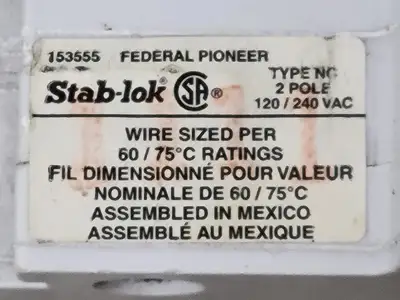 USED FEDERAL PIONEER NC0230