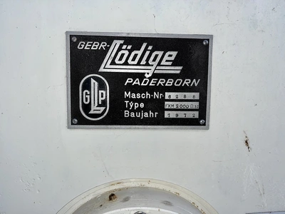 1,300L S/S Lodige Plough Shear Mixer Type FKM-2000-DSZ 55kw