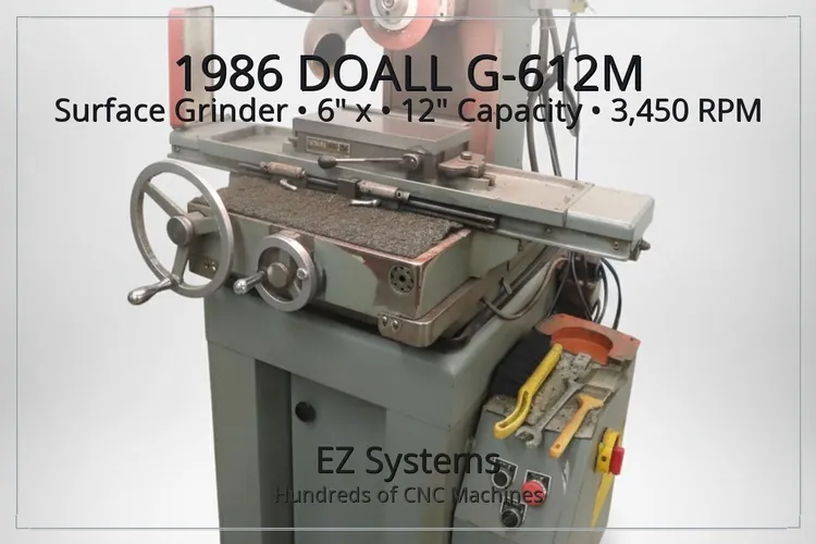 Used 1986 DOALL G-612M Reciprocating Surface Grinders Oregon US | [EZ] EZ Systems #1281259