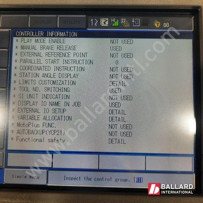 YASKAWA Motoman MH180 Robot System w/ DX200 Controller