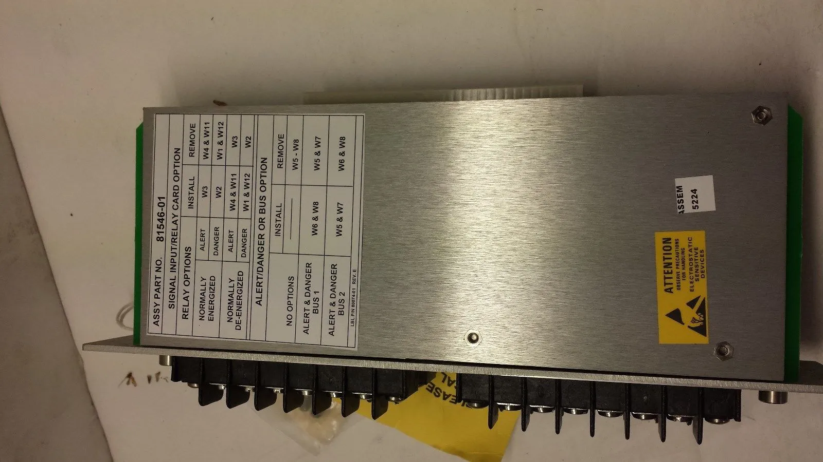 NEW BENTLY NEVADA SIGNAL INPUT RELAY CARD 81546-01