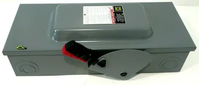 NEW SQUARE D HU363 SAFETY SWITCH 100AMP 600VAC 50/60HZ