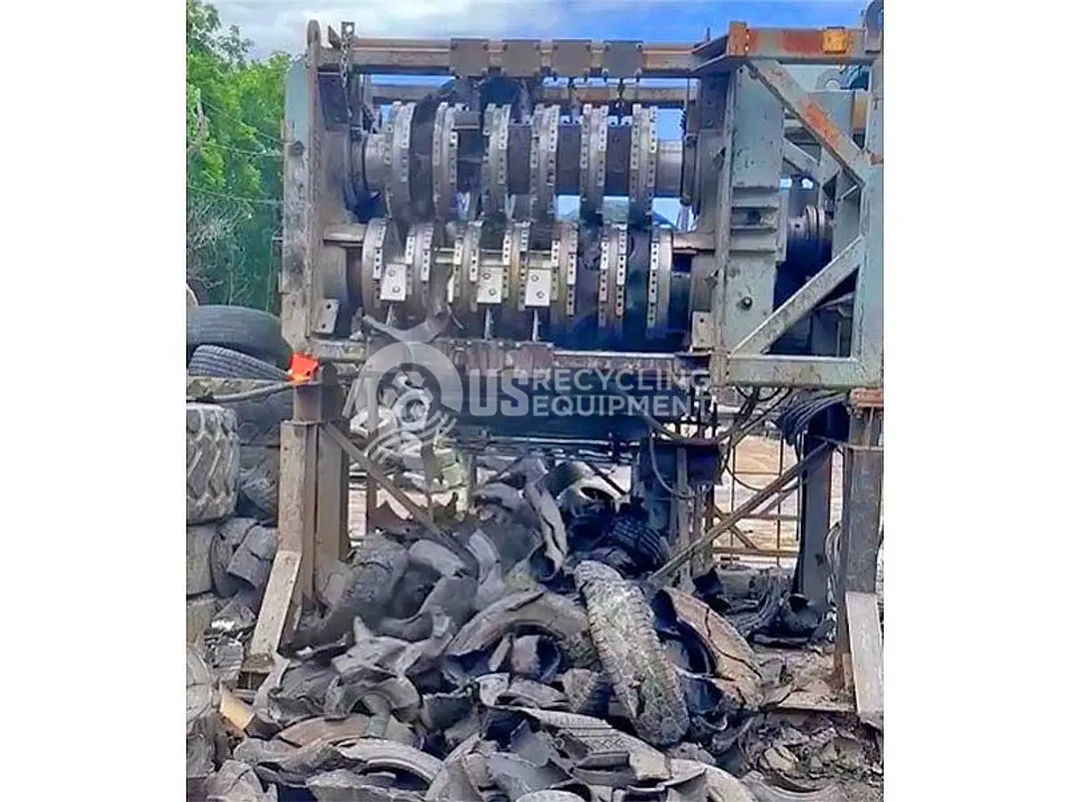 Used BARCLAY PRIMARY 4.9 TIRE SHREDDER Dual Rotor or Single Rotor Shredders Missouri US | US Recycling Equipment #1468759