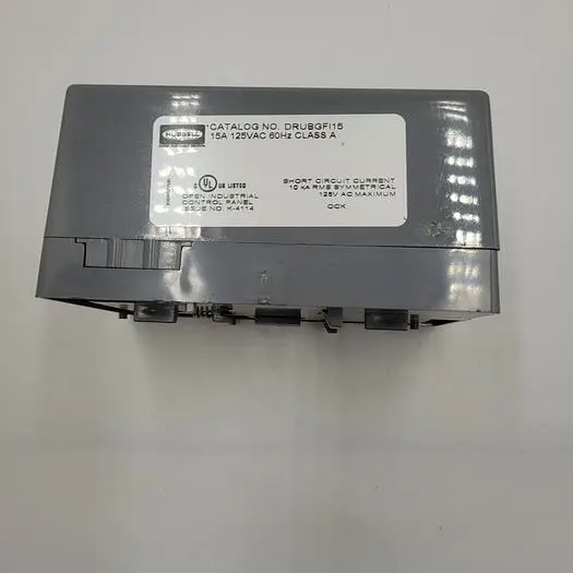 Used HUBBELL HUBBELL UTILITY BOX (DRUBGF115 15A 125VAC) & GFCI HUBBELL PLUG (GFRST20) Connector Accessories | ND Industrial Surplus #1218818