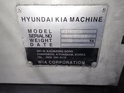 USED HYUNDAI WIA CORPORATION VX650/40