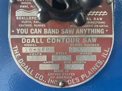 DO ALL 16-SFP SAWS, BAND, VERTICAL | Wheeler Machinery Sales (4)