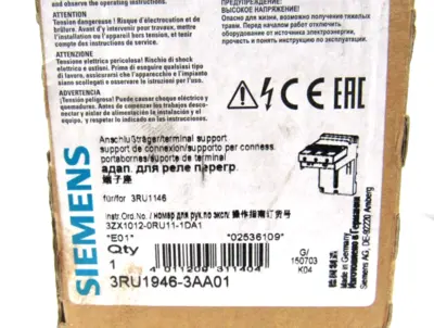 NEW SIEMENS 3RU1946-3AA01 MOUNT KIT 3RU19463AA01