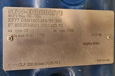 NEW SEW-EURODRIVE KF77DRN100LM4/BE5HR