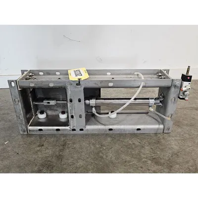 Used 6" Square Stainless Steel Pneumatic Roller Gate Valve