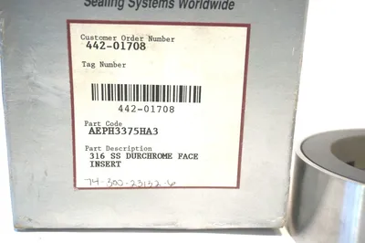 NEW DURAMETALLIC AEPH3375HA3 316 SS DURACHROME FACE INSERT