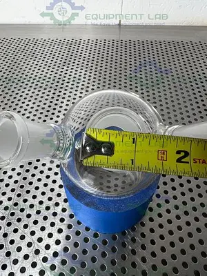 NEW CHEMGLASS CG-1524-05 500ML ROUND BOTTOM HEAVY WALL FLASK 24/40 3-NECK 20° ANGLED