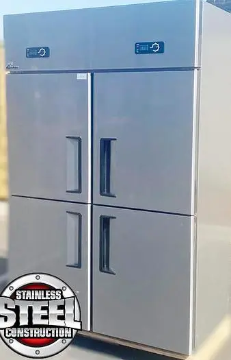 1/2  fridge - 1/2 freezer -