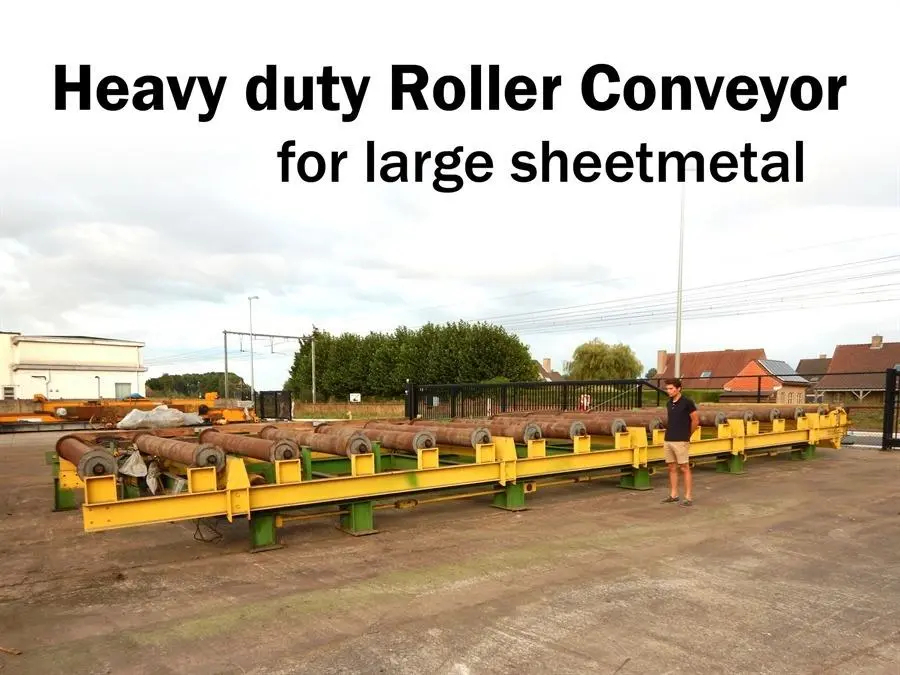 USED HEAVY DUTY ROLLER CONVEYORS 3100 MM