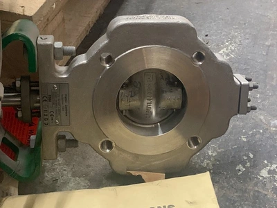 3" Fisher 8580 Stainless Steel Butterfly Valve  New Storeroom Spare