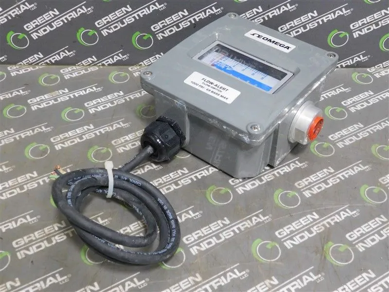 OMEGA Flow-Alert Flow-Switch 1000 PSI 69 Bar Max. 10A 277VAC 250VDC Used