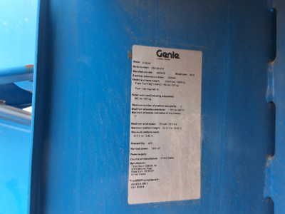 USED 2015 Genie Z-62/40