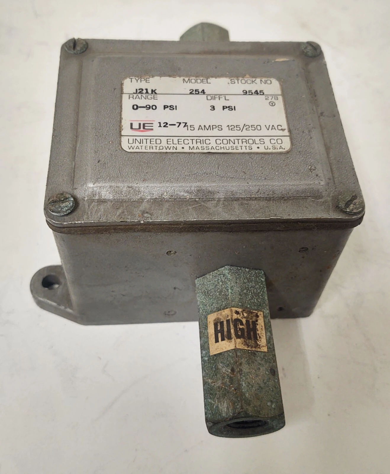 USED United Electric J21K-254 1520