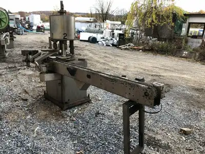 Bottle Capping System 50HP 1750RPM 3 Phase w/ 120″ X 5″ X 41″ Belt Conveyor