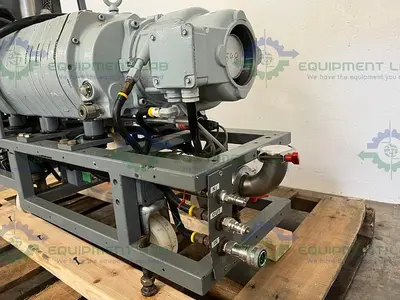 USED ALCATEL ADP 81 MD DRY VACUUM PUMP W/ CONTROLLER AND CUSTOM ELECTRICAL WIRING