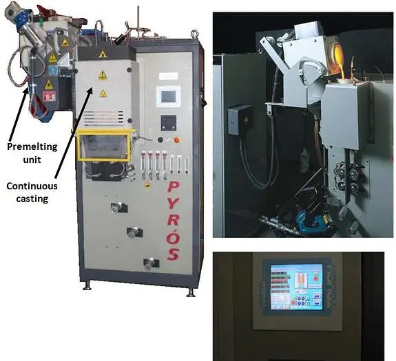 New GOLDPRO® IECO CONTINUOUS CASTING MACHINE 15KG – FOR PLATE UP TO 100mm