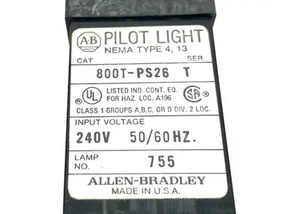 USED ALLEN-BRADLEY PILOT LIGHT