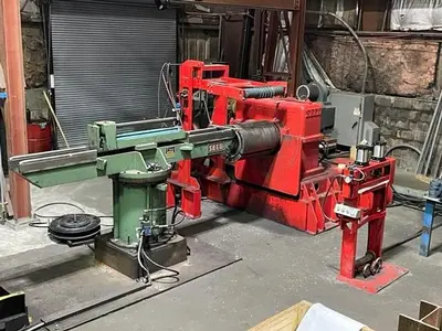 24" x .095" x 10,000Lbs. SECO Slitting Line w/ Banding Line (Used)