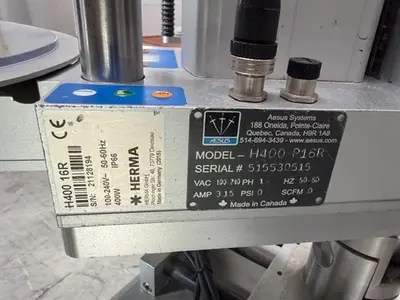 Aesus Model H400 P16R Wraparound Labeler