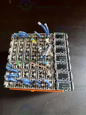 USED B&R X20 AT 2222 PLC MODULE W/ X20 BR 9300, X20 AI 4622, X20 PD 0011, X20 PD 0012