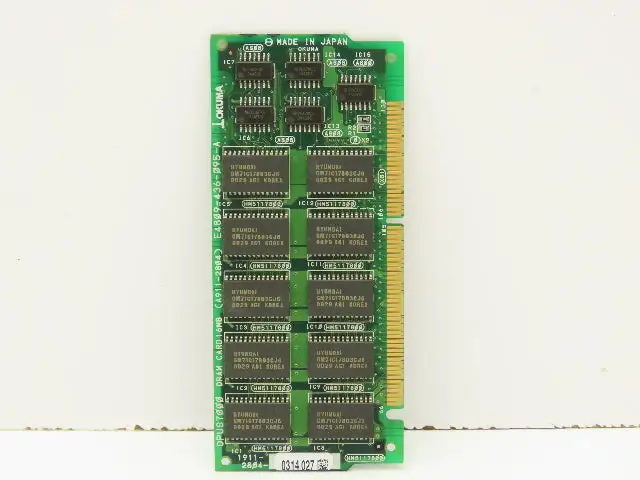 Okuma 1911-2804 Opus7000 DRAM Card 16MB Circuit Board