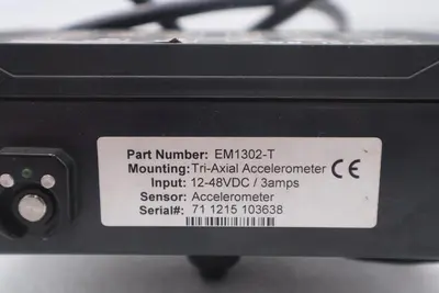 TOTALTRAX EM1302-T TRI-AXIAL ACCELEROMETER INPUT 12-48VDC/3amps STOCK #2685