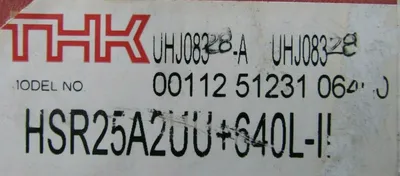 NEW BOX OF 2 THK HSR25A2UU+640L-II LINEAR GUIDE HSR25A2UU640LII