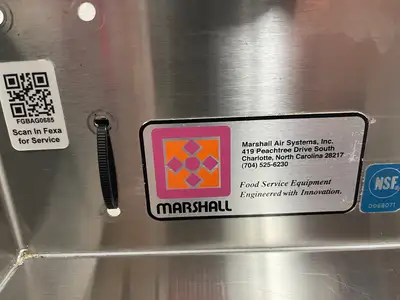 Used Marshall Used Marshall 175401 36" ThermoGlo Heated Stainless Steel Wall Mounted Shelf 120V - FG6 Heated Cabinets & Displays Illinois US | Falcon Restaurant Supply #1374714