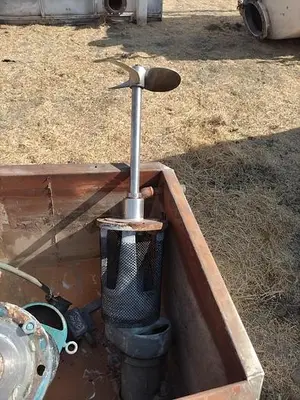 Tank, 2,750 Gallon, Stainless Steel, 7’6” X 8', Agitated, Cone Bottom #S745319