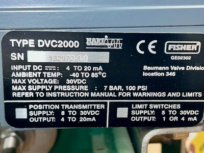 USED Fisher Baumann 32.24588SVF