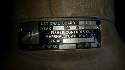 Fisher 2" 1500 Class, 316 Stainless Butt Weld Control Valve