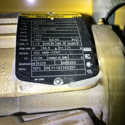 HeatTek F14802-100 General Purpose Blower 1720GPM 2345RPM Wheel Size & Type 12PLP