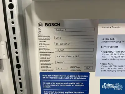 USED Bosch Bosch Tablet Drum Coater, Solidlab 2