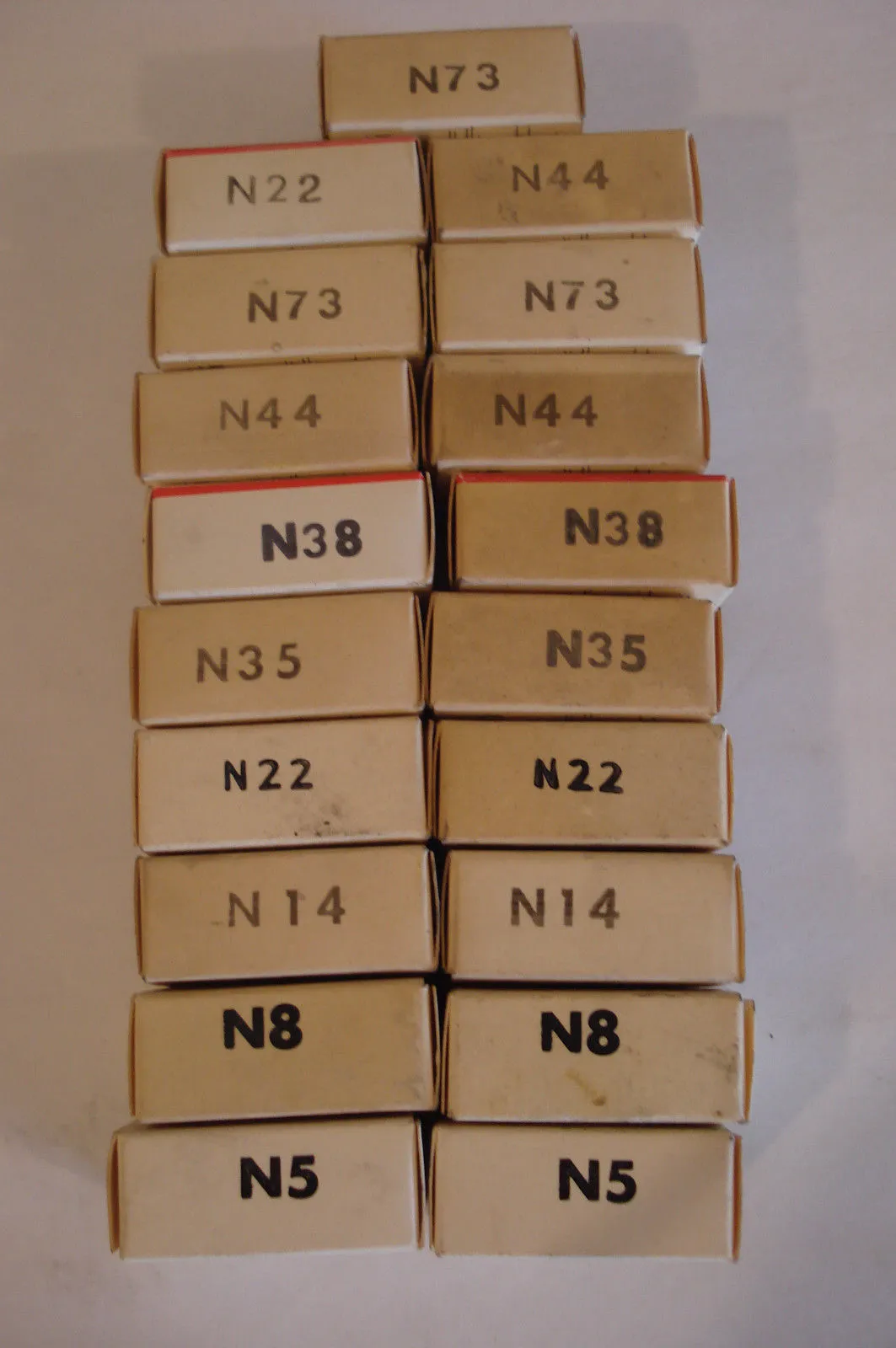 LOT OF 19 ALLEN BRADLEY HEATER ELEMENTS N5 N8 N14 N22 N35 N38 N44 N73
