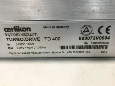 USED LEYBOLD TD 400