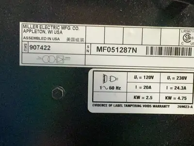 Used MILLER MILLERMATIC 211 Mig Welders Ohio US | HGR 24 #1506611