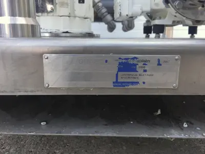 USED 2007 QUADRO ENGINEERING ZC0  CENTRIFUGAL INLET PUMP W/ XP ELECTRONICS