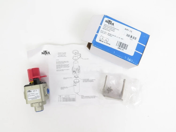 New | in-Stock Nitra Pneumatics ARV-21 Valves/Fittings California US | ANACAPA EQUIPMENT BROKERS, INC #1480491