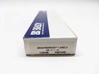 WM-P-T-PK 112448 | Brady WM-P-T-PK Vinyl Cloth Wire Marker 112448 LOT OF 25 Sheets - New Other