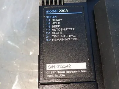 Used ORION RESEARCH INC 230A pH Meter Ohio US | HGR 24 #756050