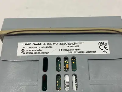 USED JUMO DTRON COMPACT CONTROLLER 2-LOGIC INPUTS