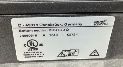 USED KROMSCHRODER BCU370QFEU0D1