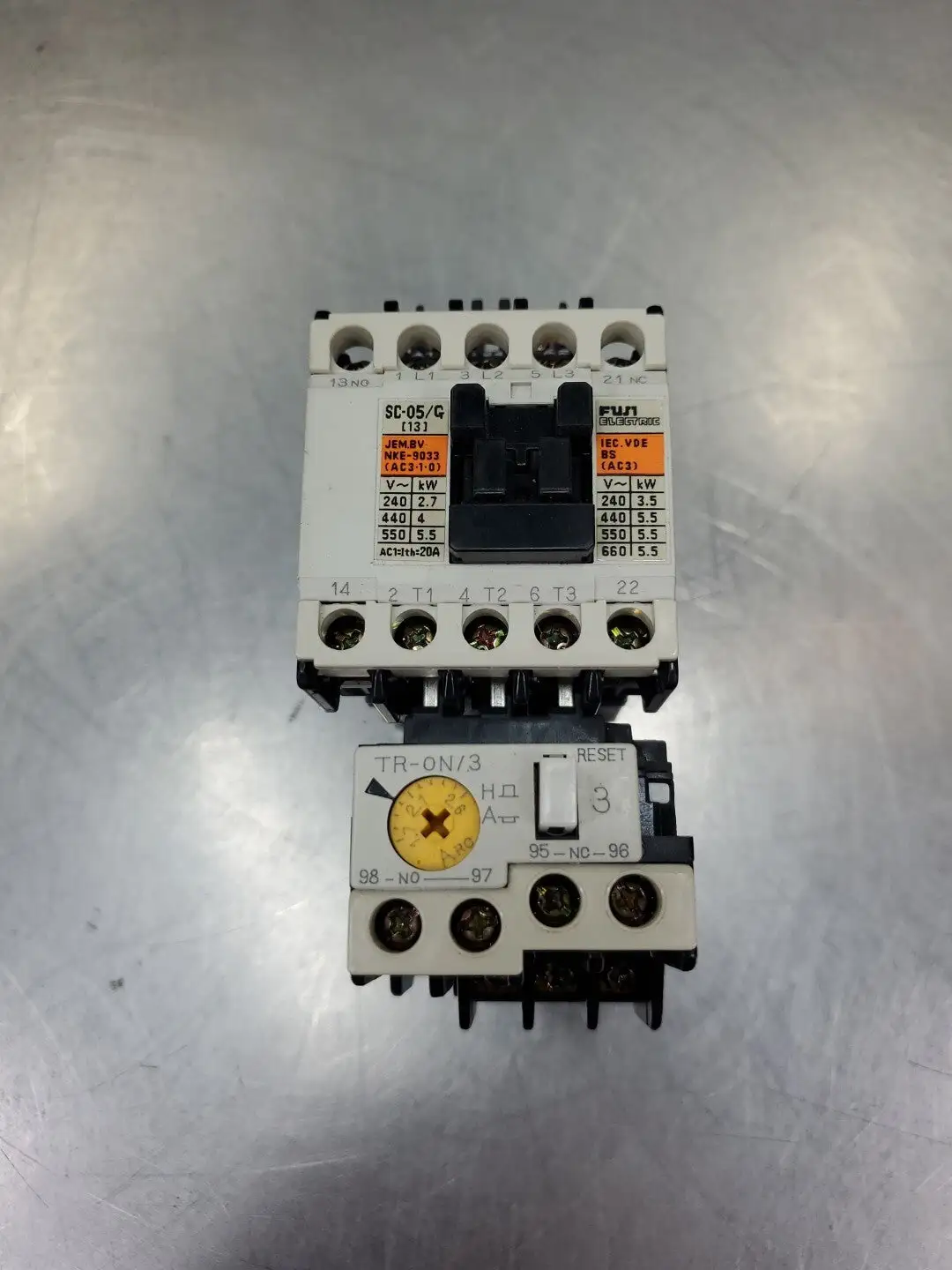 Fuji SC05/G Contactor w/TR0N/3 Module. 4B23